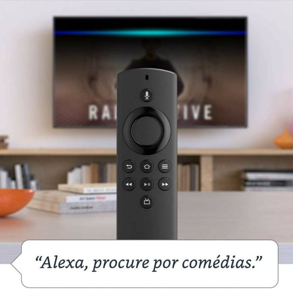 Moda CONTROLE REMOTO LITE POR VOZ COM ALEXA/COMPATIVEL COM FIRE..