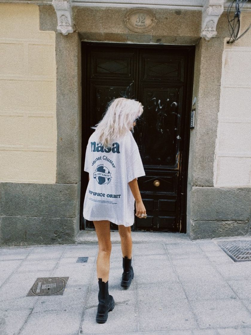 Fashion Camiseta oversize con motivo - Blanco/NASA - MUJER