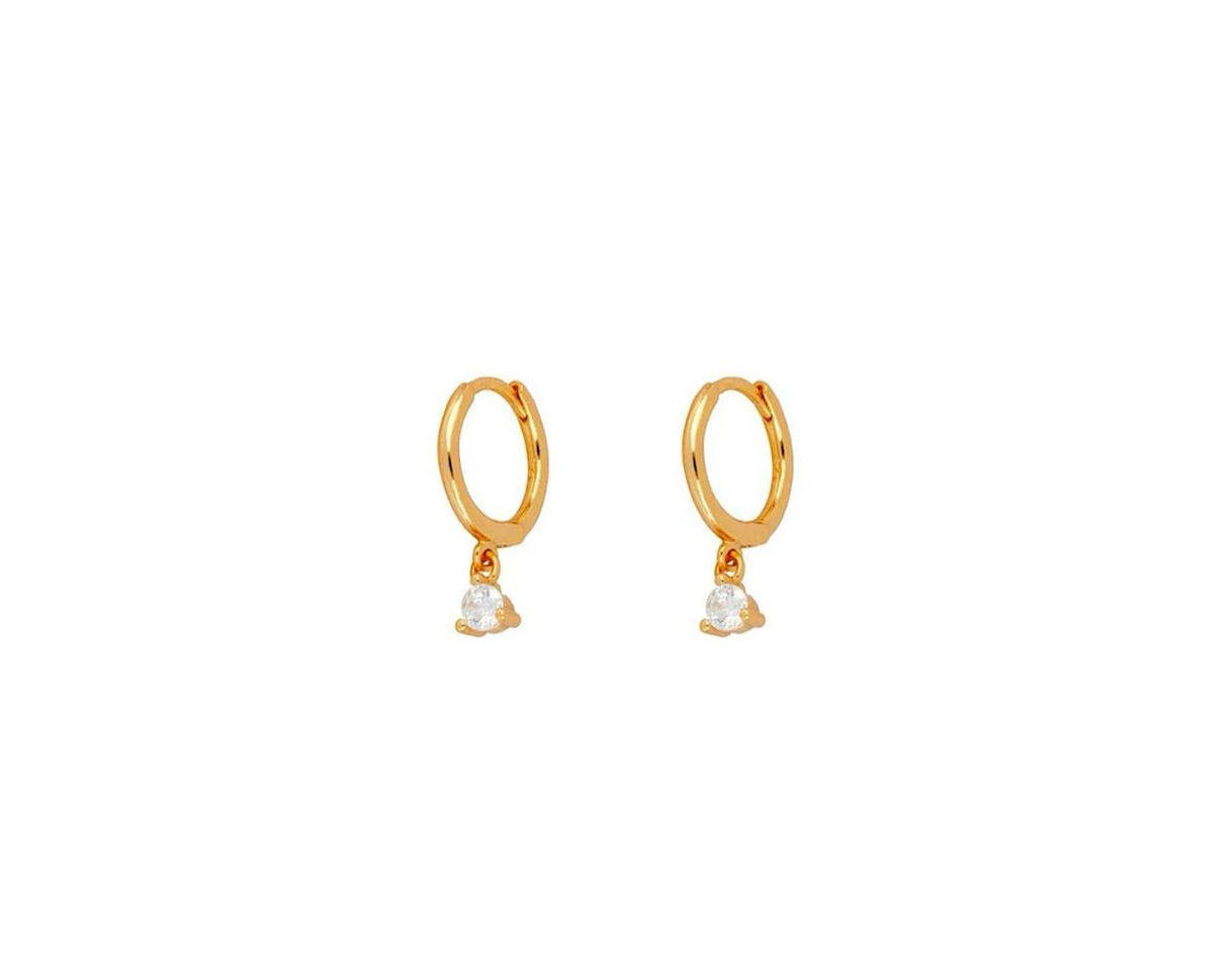 Social Numa White Gold Earrings