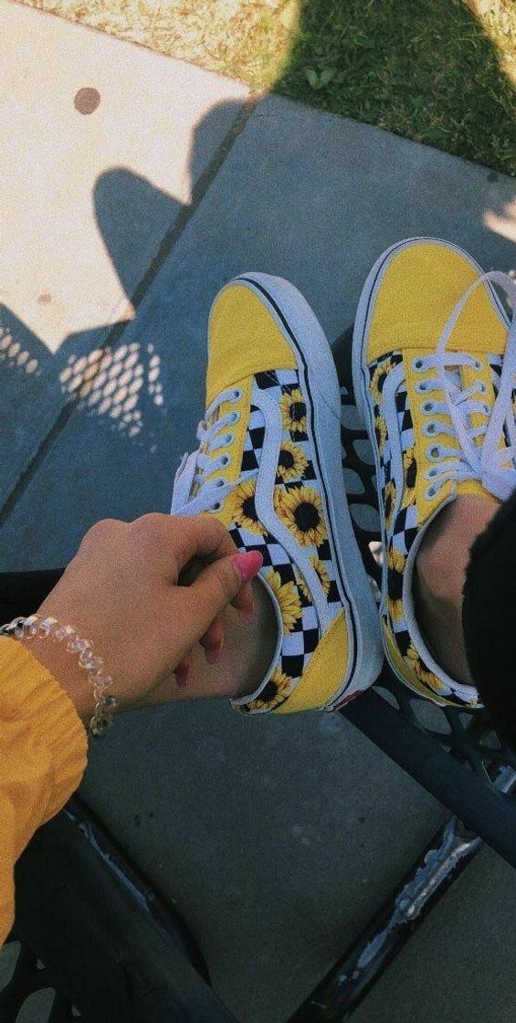 Moda Tênis Vans Girassol🌻