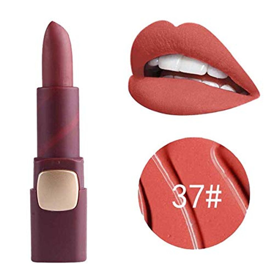 Social HaiQianXin Mate Lápices Labiales Maquillaje Pigmentos Cosméticos de Color Desnudo Hidratante Sexy