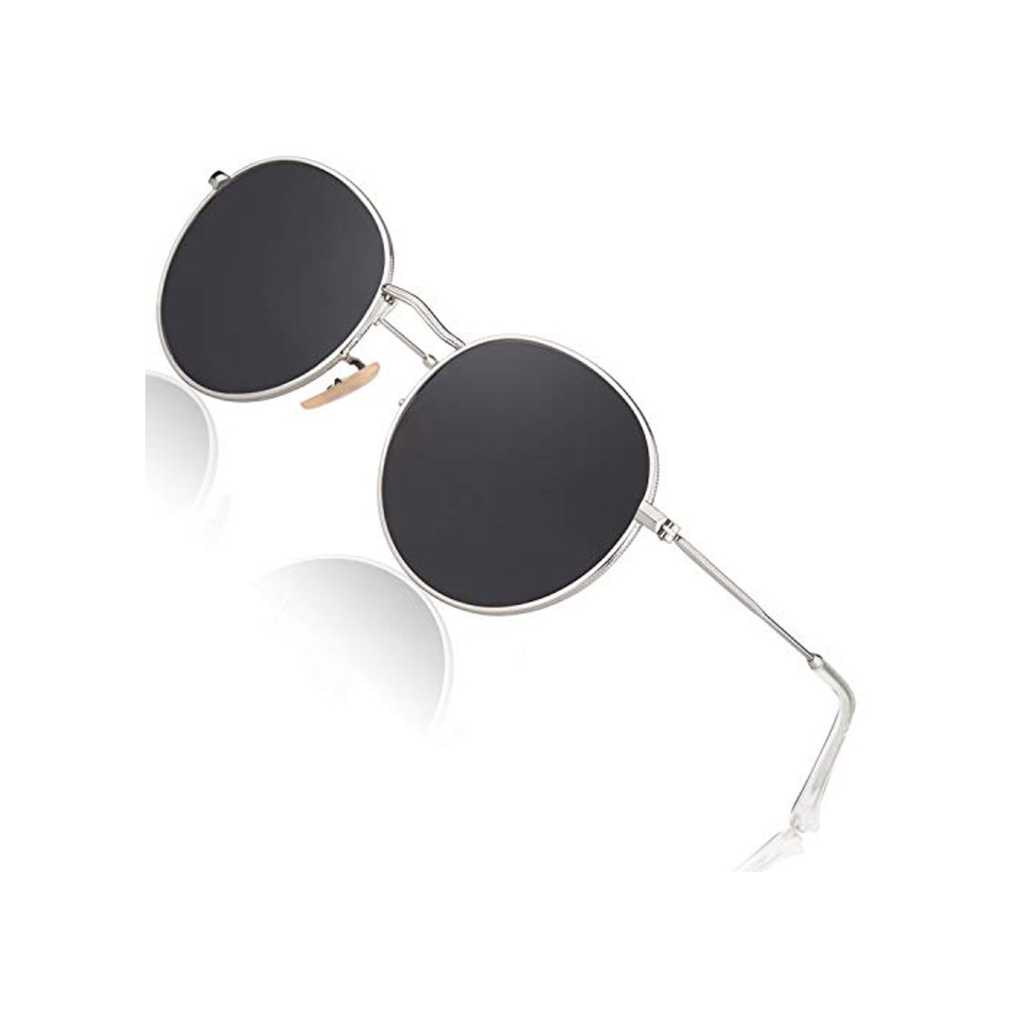 Social CGID E47 Pequeño Estilo Vintage Retro Lennon inspirado círculo metálico redondo gafas