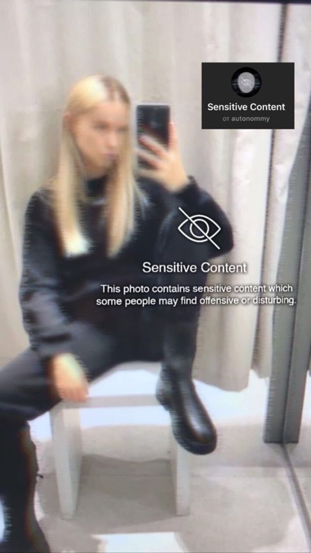 Social Filtro Sensitive Content