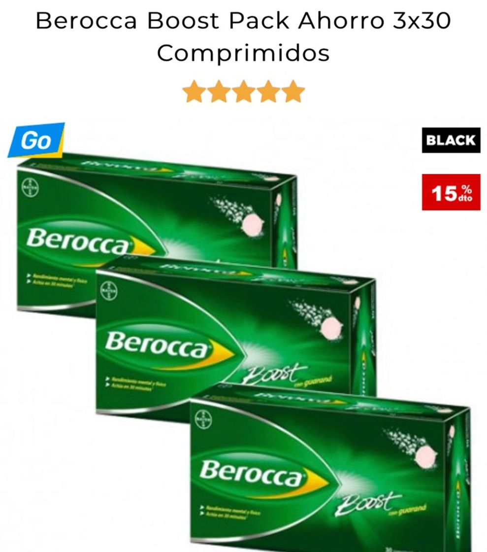 Moda Compra Berocca Boost Pack Ahorro 3x30 Comprimidos 