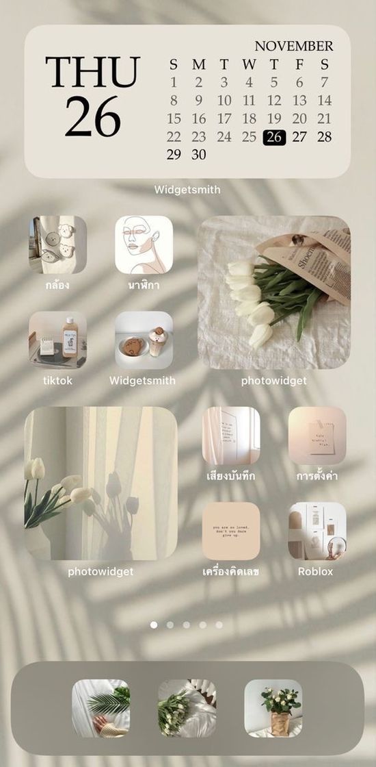 Fashion white home screen aesthetic ios 16