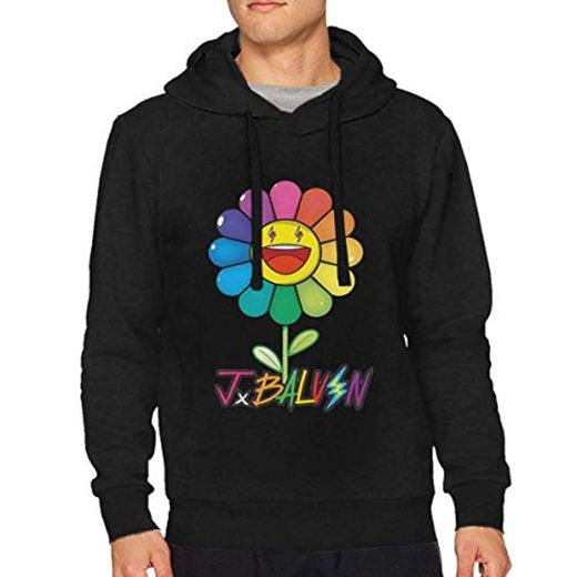 J Balvin Sudadera con Capucha de Novedad para Hombre Sudadera de Felpa con Capucha Creativa Manga Larga