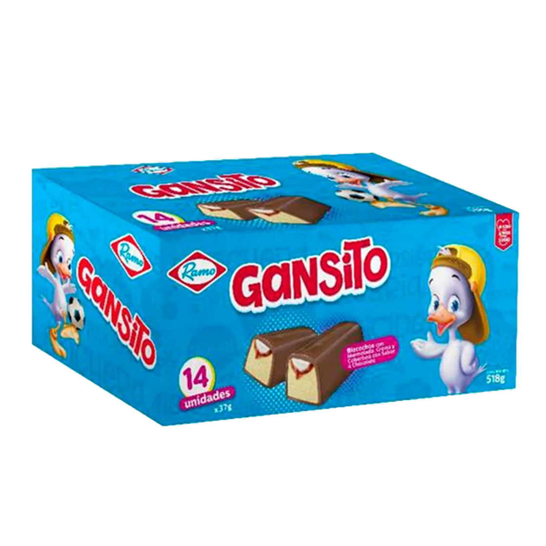 Fashion Ponque Gansito caja x 14 unidades