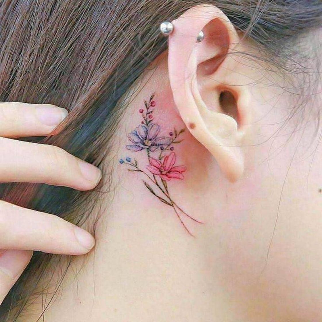 Social Tatuagem de flor
