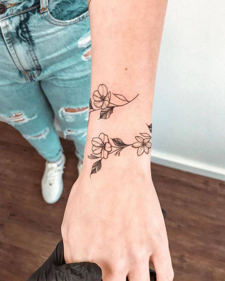 Social Tatuagem de flor