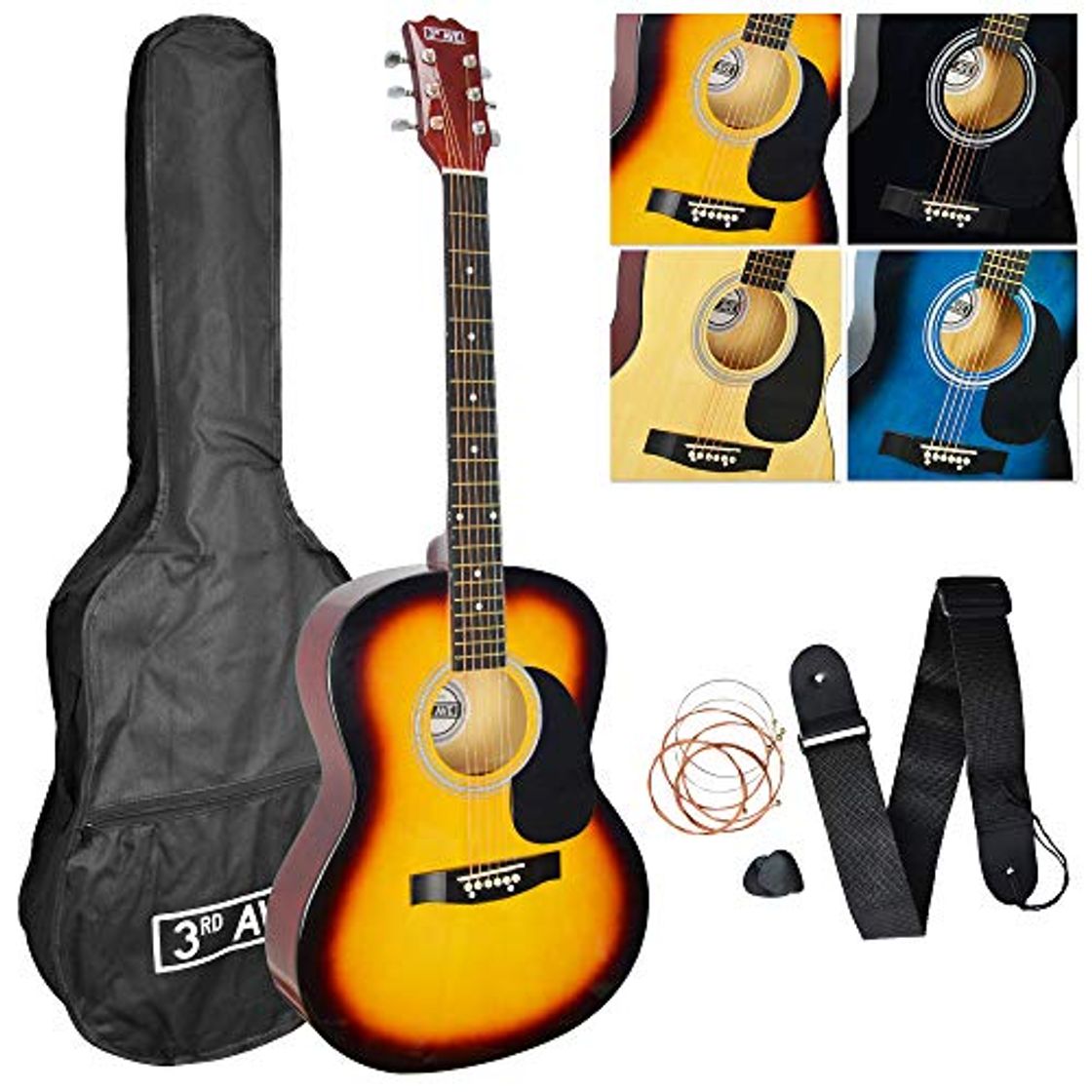 Producto 3rd Avenue Pack de guitarra acústica de tamaño estándar 4