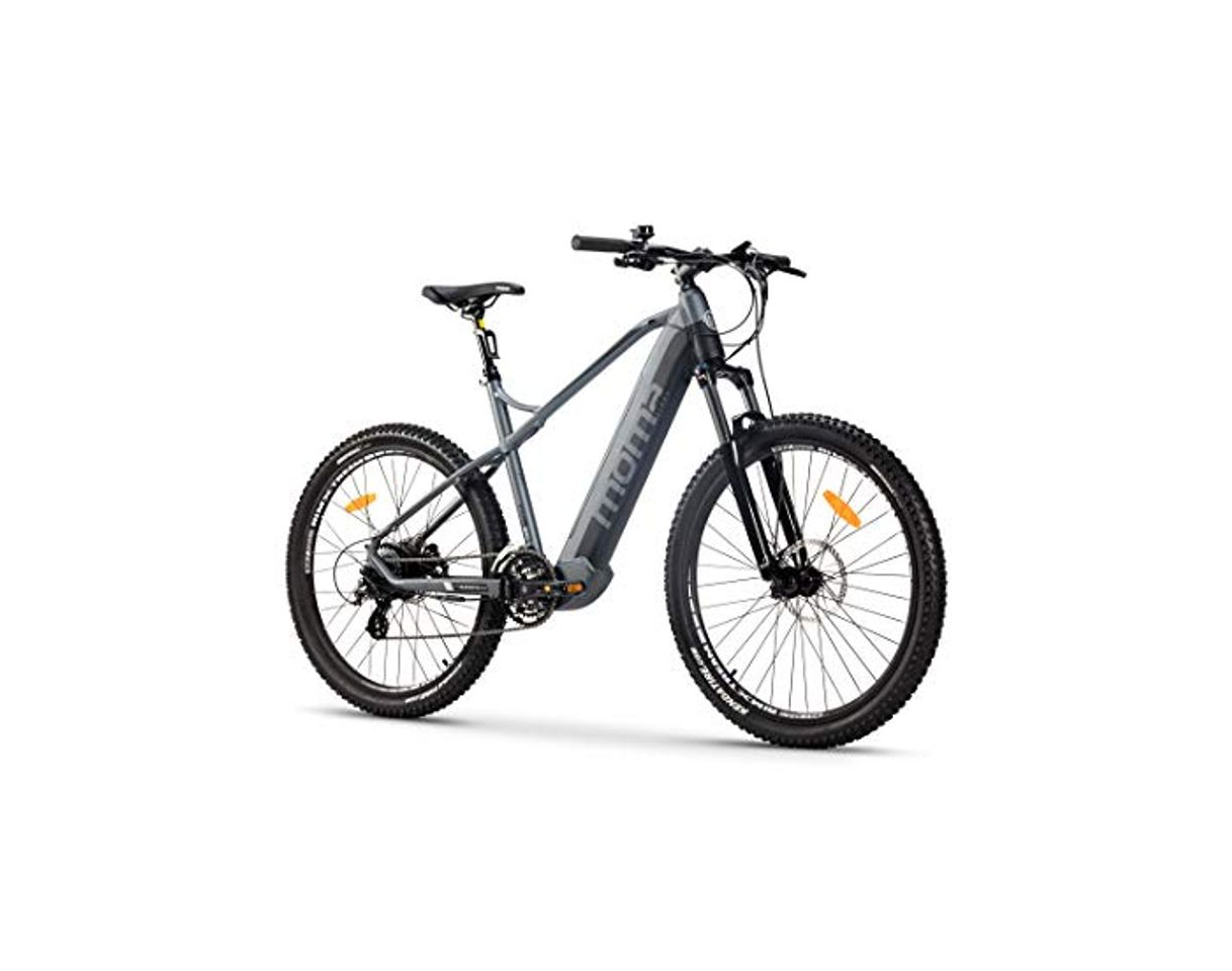 Producto Moma Bikes Bicicleta Eléctrica E-MTB 27.5", Shimano 24vel, frenos hidráulicos, batería Litio