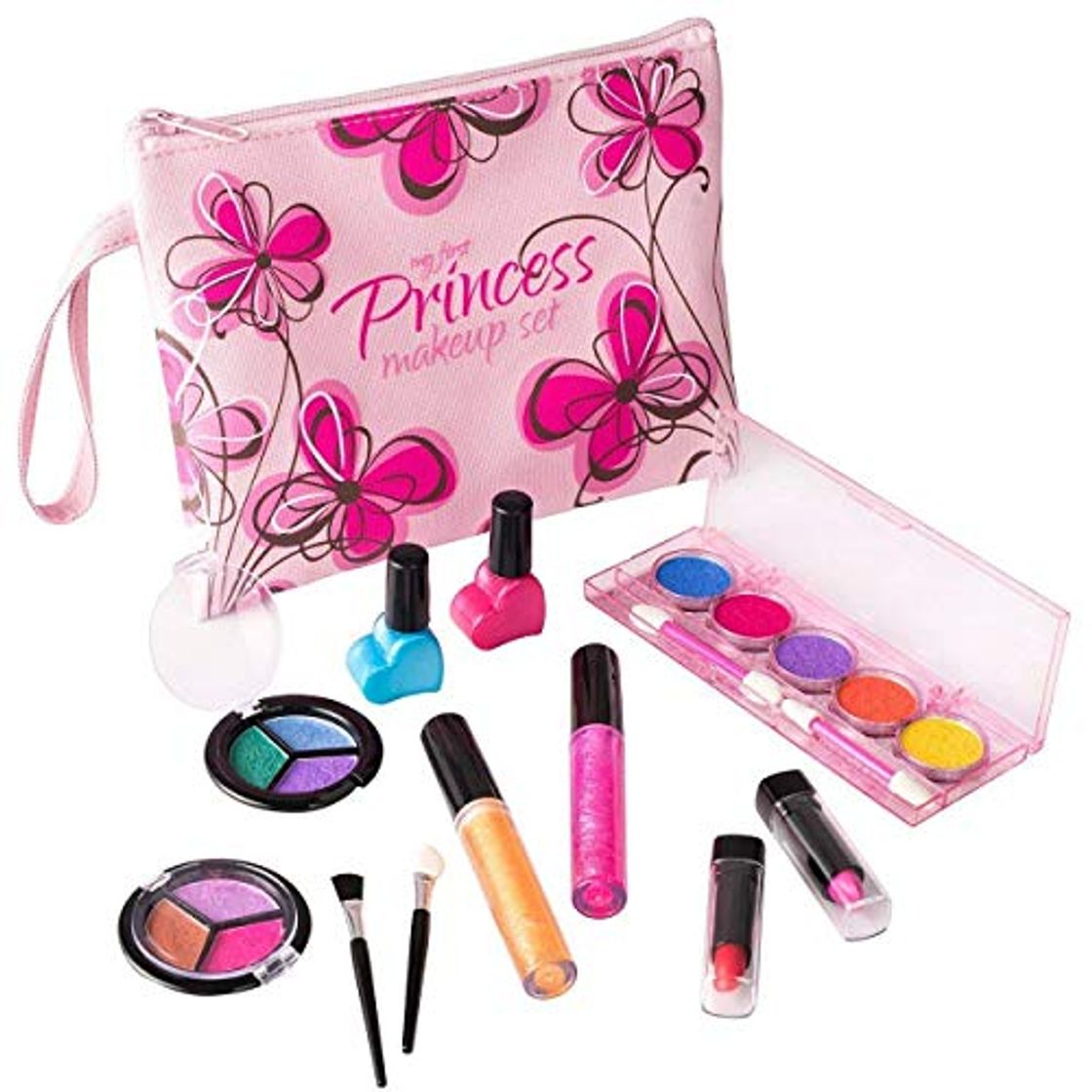 Places Playkidz- Set de Maquillaje cosmético y Real Lavable, Estuche Diseño Floral