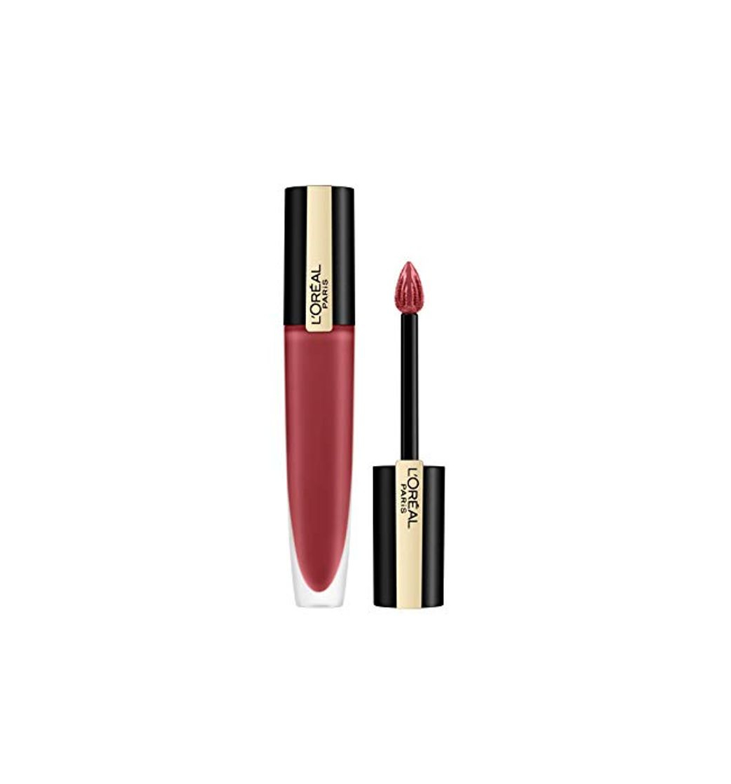 Beauty L'Oréal Paris A9862300 Rouge Signature 129 I Lead Pintalabios Mate Permanente Nude