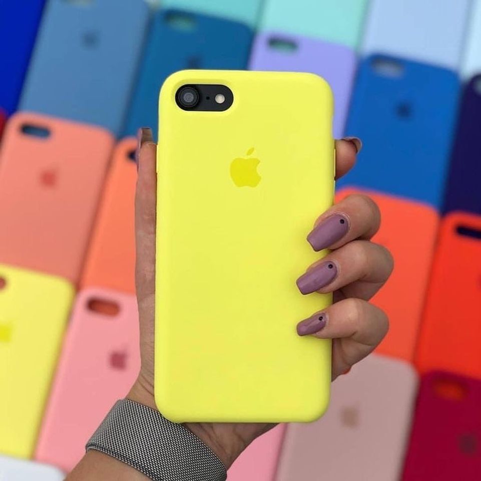 Social Capa para iPhone amarela 