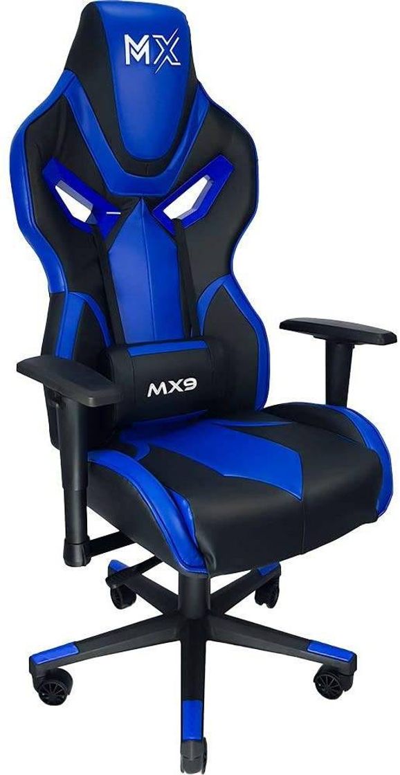 Fashion Cadeira Gamer MX9 Giratoria Azul