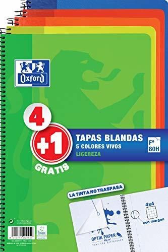 Oxford - Pack de 5 cuadernos