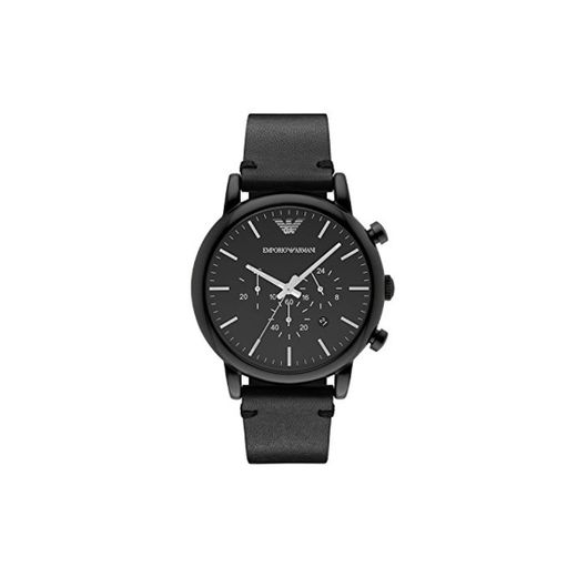 Emporio Armani Reloj analogico para Hombre de Cuarzo con Correa en Piel