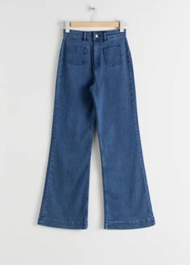 Flared High Rise Jeans