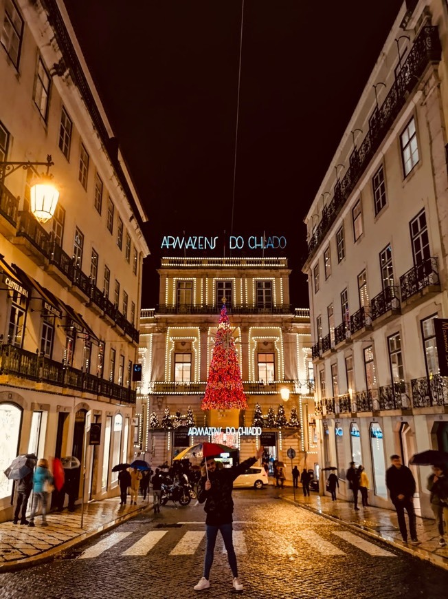 Fashion Armazéns do Chiado, vista nocturna.