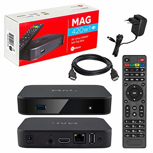 Places MAG 420W1 Original Infomir & HB-DIGITAL 4K IPTV Set Top Box Multimedia