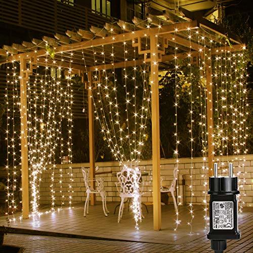 Home LE Cortina de Luces LED con Enchufe 3x3m 306 LED