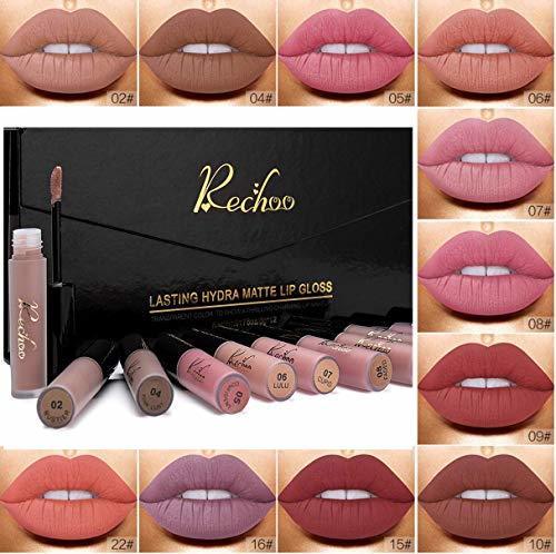 Beauty Rechoo 12 Pcs Barra de Labios Mate/Superstay Matte Pintalabios Maquillaje de Belleza