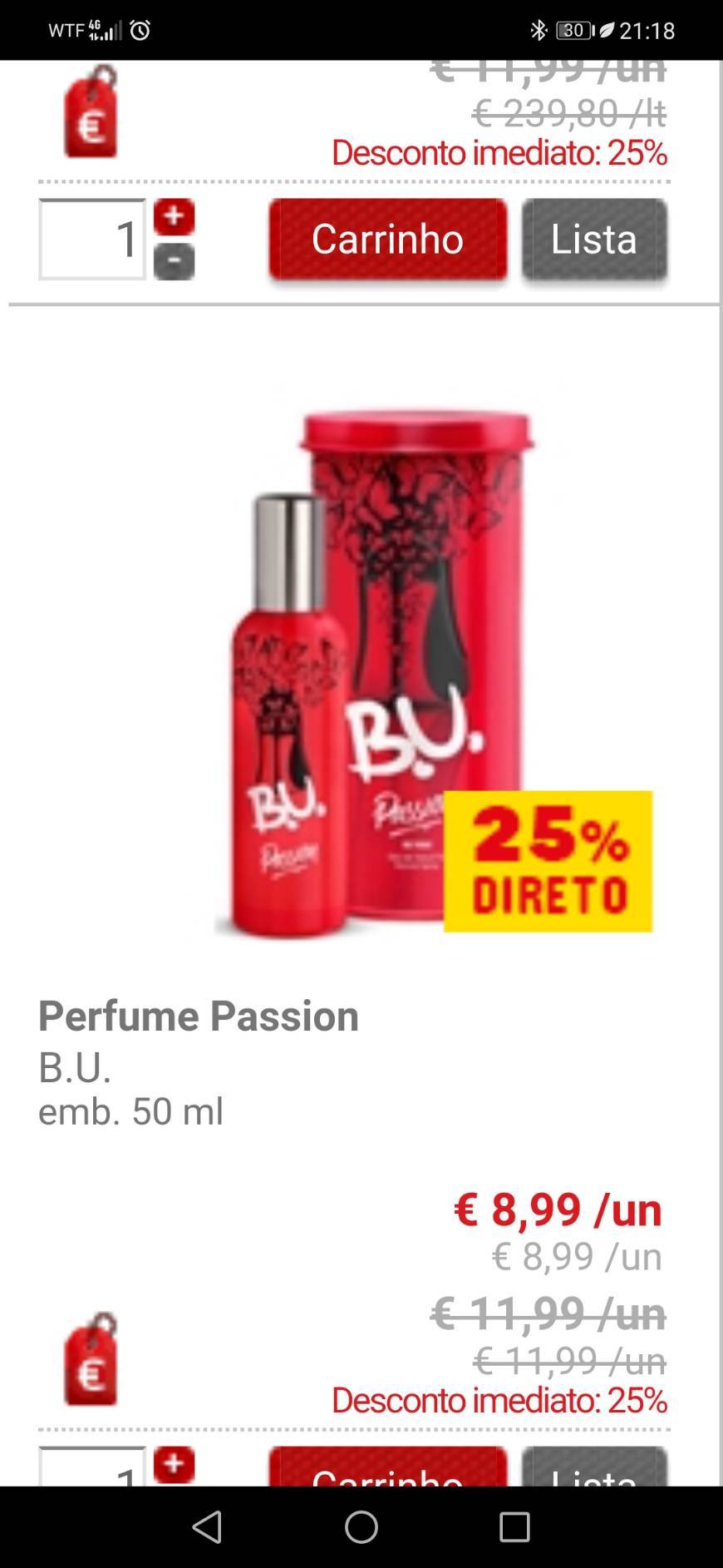 Product Perfume B.U