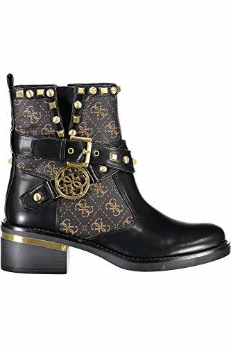 Social GUESS Fenix Botines/Low Boots Mujeres Negro/Marrón