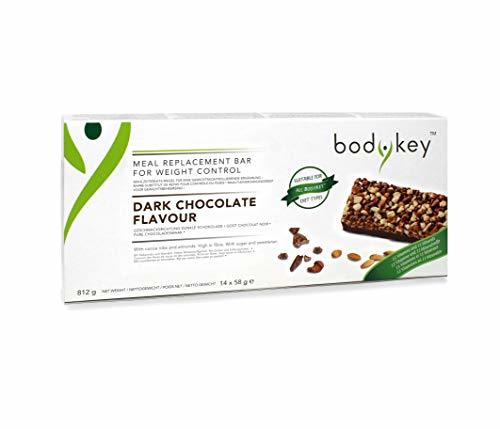 Product bodykey by nutril itetm mahlzeiter Juego de cerrojo – oscuros schokoloade – 14 cerrojo, por 58 g