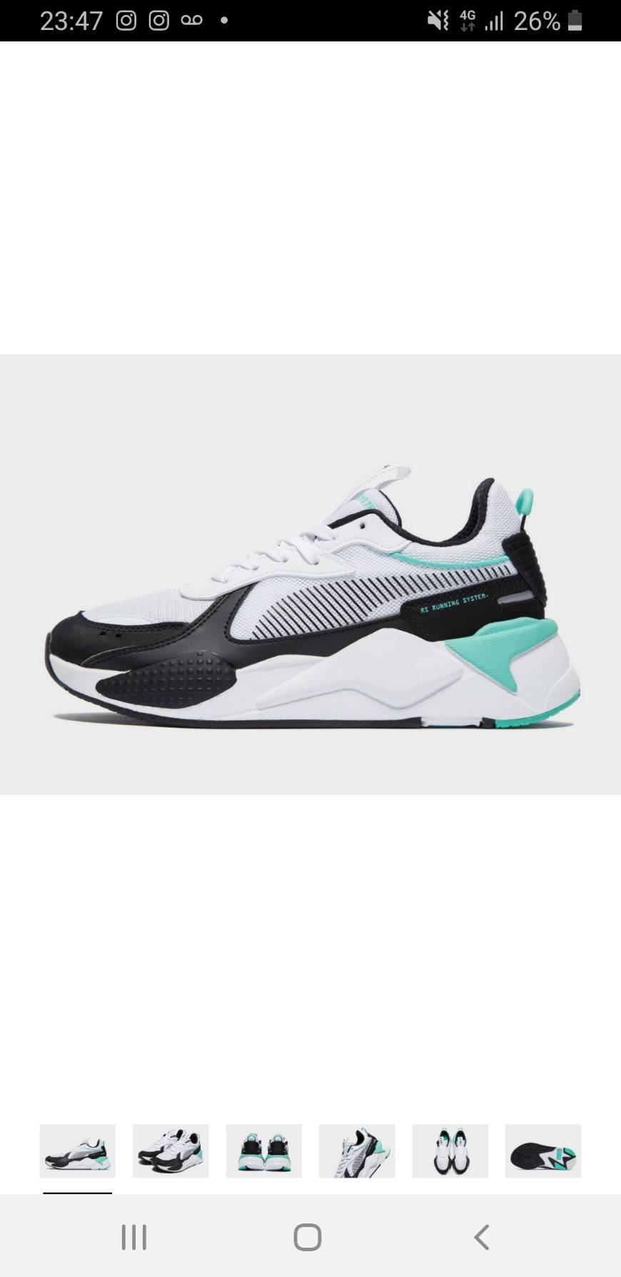 Fashion PUMA RS-X Hard Drive Hombres Blanco Zapatillas-UK 10