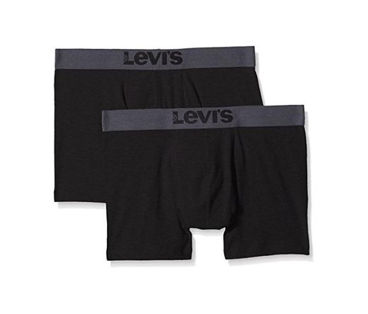 Levi's 200Sf Boxer Brief 2P, Hombre, Negro