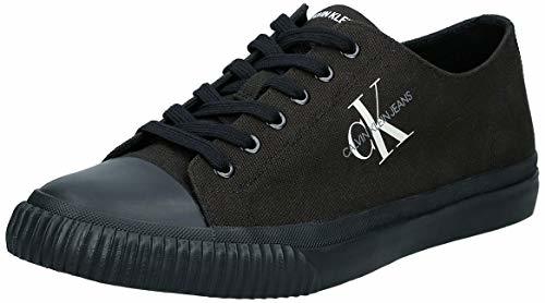 Place Calvin Klein Jeans Iaco Hombres Negro Zapatillas-UK 7