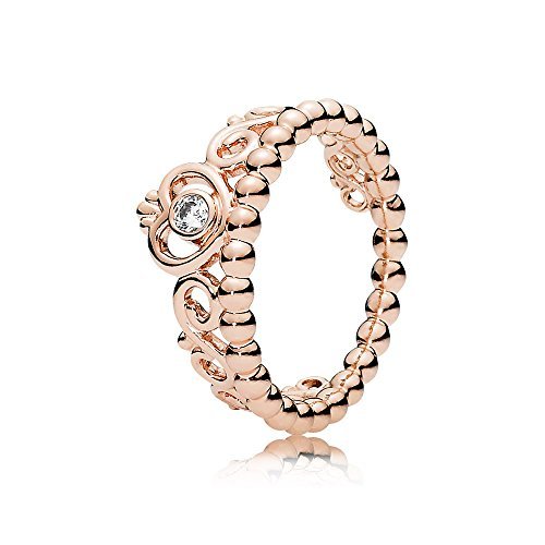Social PANDORA Anillo Tiara de mi Princesa Rose 180880CZ-56