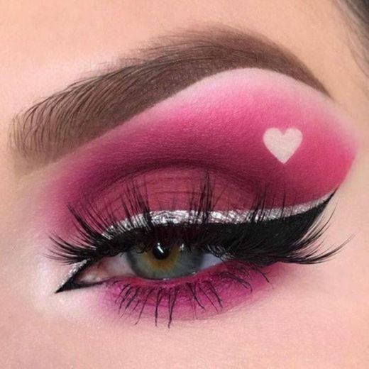 Make rosa com coração ❤️