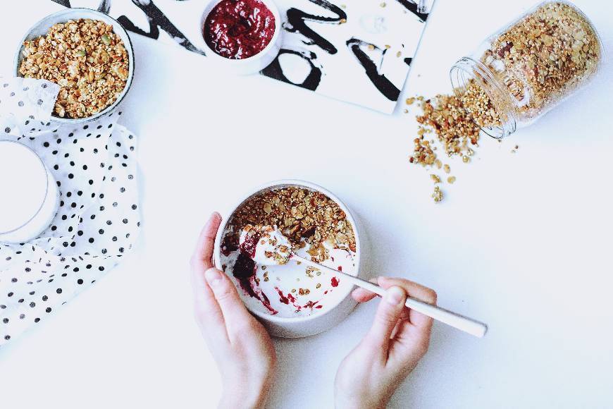 Yogurt com cereais