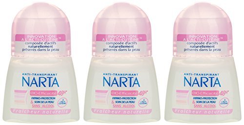 Belleza Narta desodorante antitranspirante Bille eficiencia Bio-48H Frescura Natural Mujeres 50 ml