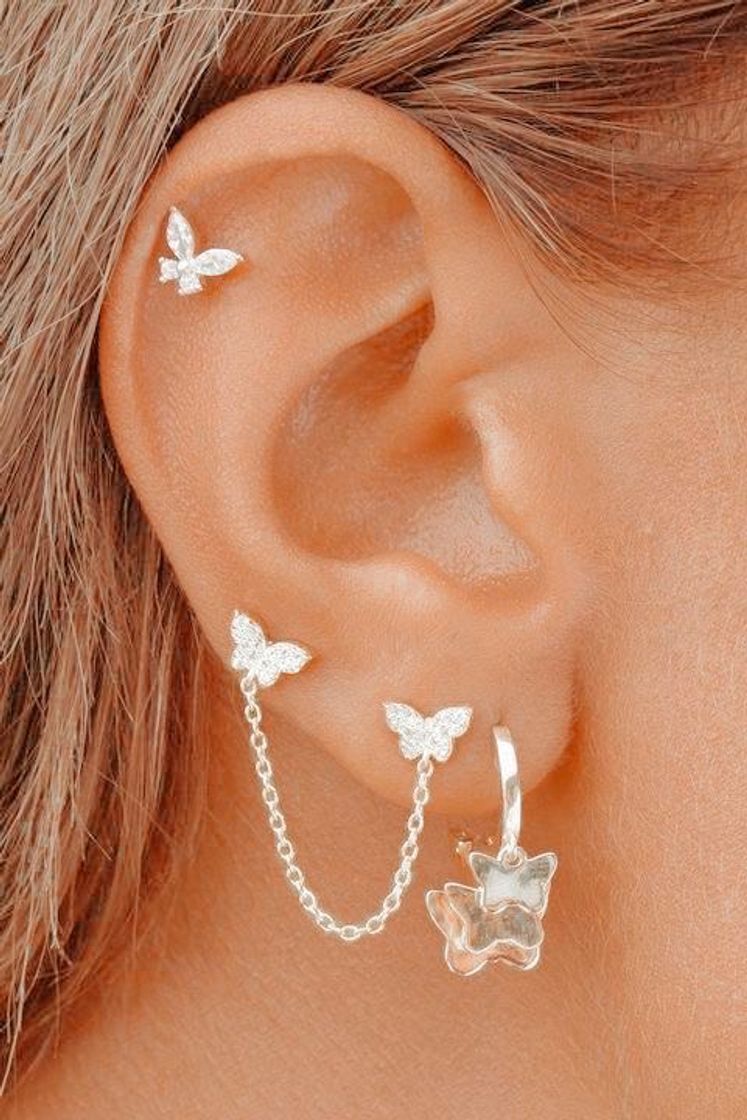 Moda piercing borboleta 