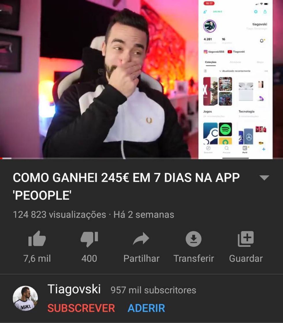 Fashion Como ganhar dinheiro no PEOOPLE com tiagovski