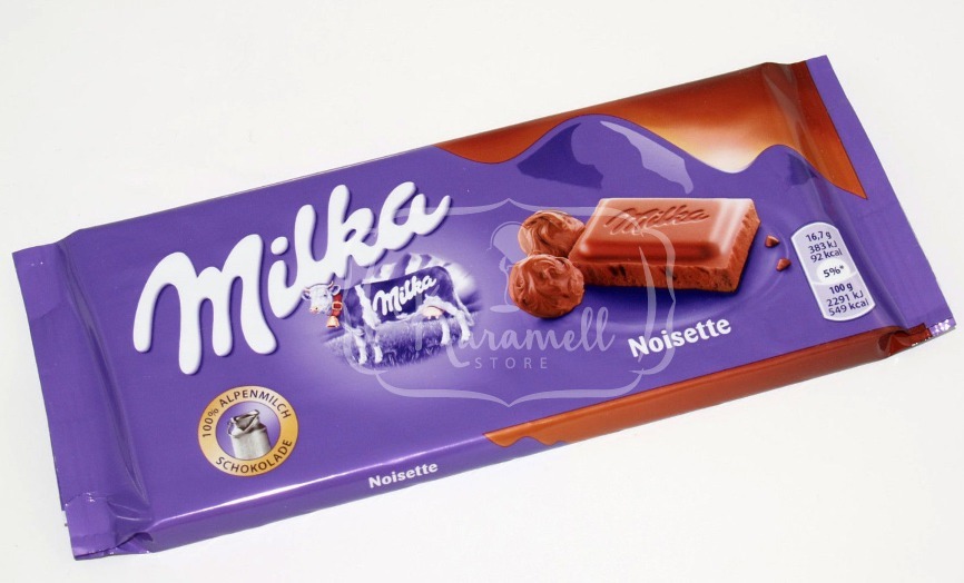 Social Milka Noisette - Chocolate Com Creme de Avelã - Importado Po