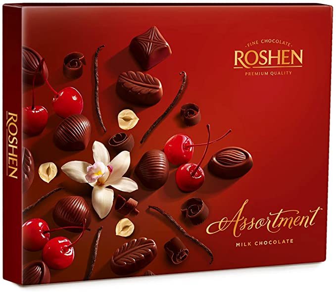Social Bombons Sortidos de Chocolate ao Leite da Roshen - Importado