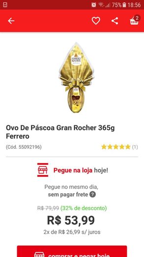 Ovo de Páscoa Gran Rocher 365g Ferrero
