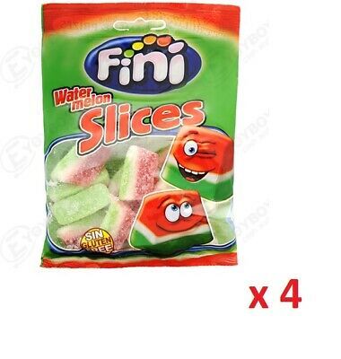 Fashion FINI Watermelon Shaped Bubble Gum with Fizzy Seeds 90g 3.2oz ...