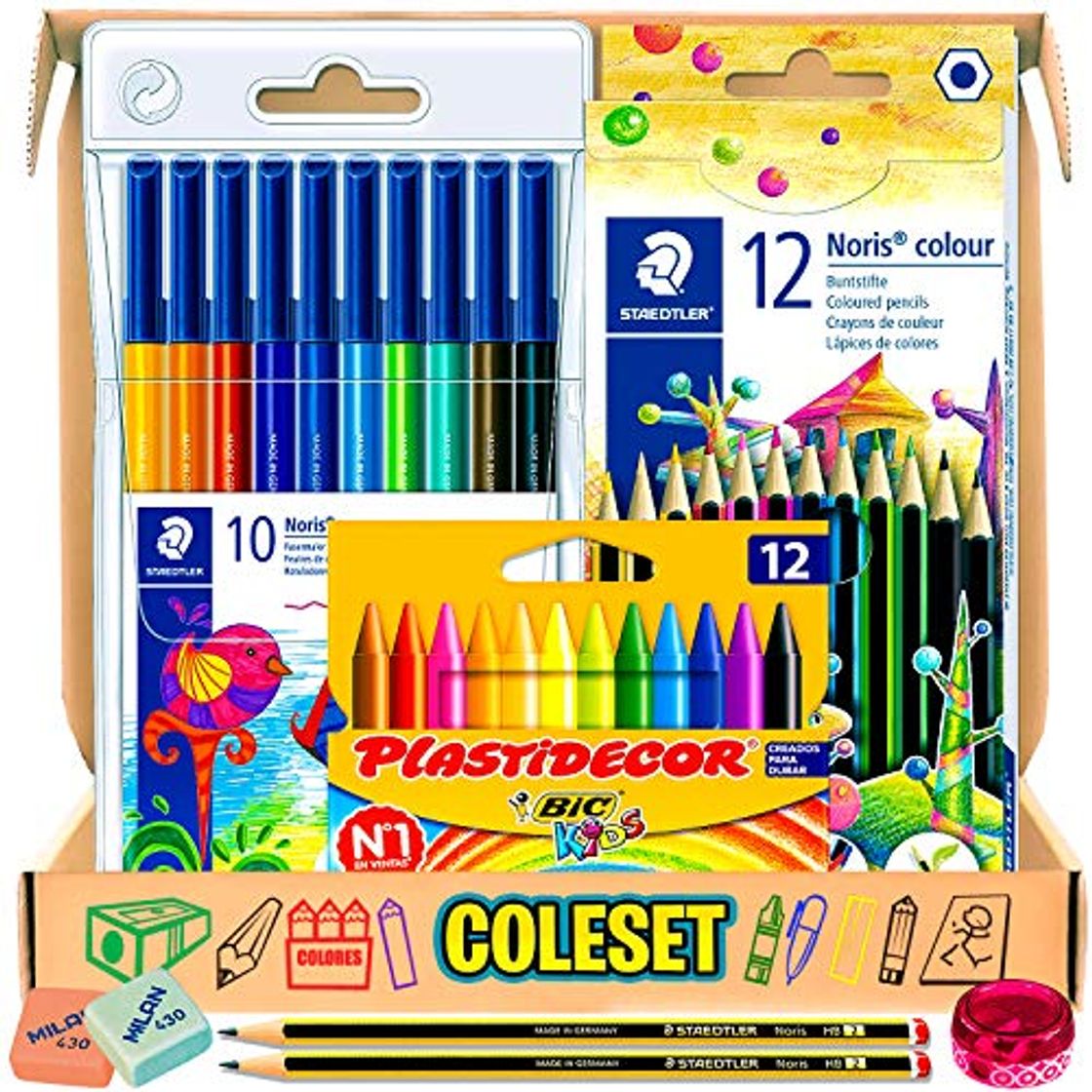 Social Pack Material Escolar Vuelta Al Cole Primaria Set Materiales Escolares kawaii lote