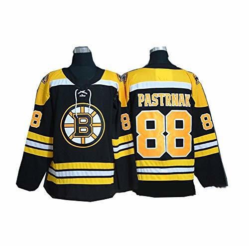 Yajun David Pastrnak＃88 Boston Bruins Camisetas Hockey Jersey sobre Hielo NHL Hombre