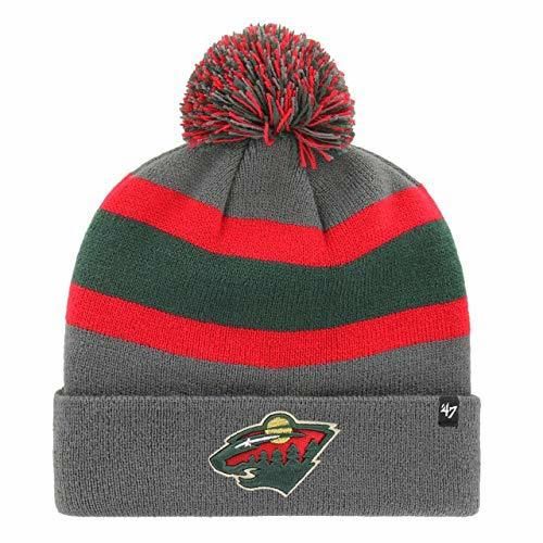 '47 Brand Minnesota Wild NHL Charcoal Breakaway Cuff Knit Beany Hat One