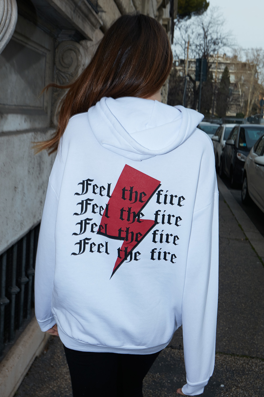 Fashion Sudadera capucha feel the fire 