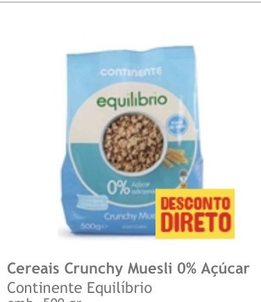 Producto Cereais crunchy muesli 0%Acucar