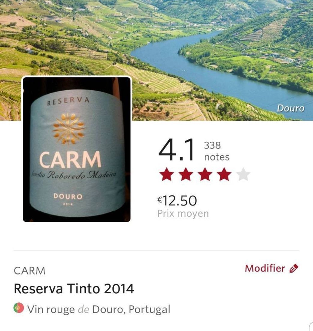 Product CARM Reserva Tinto 2014