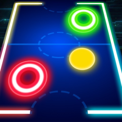 App Glow Air Hockey : 2Players Free game mobile HD