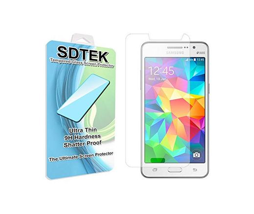 SDTEK Protector de Pantalla para Samsung Galaxy Grand Prime G530 Cristal Vidrio